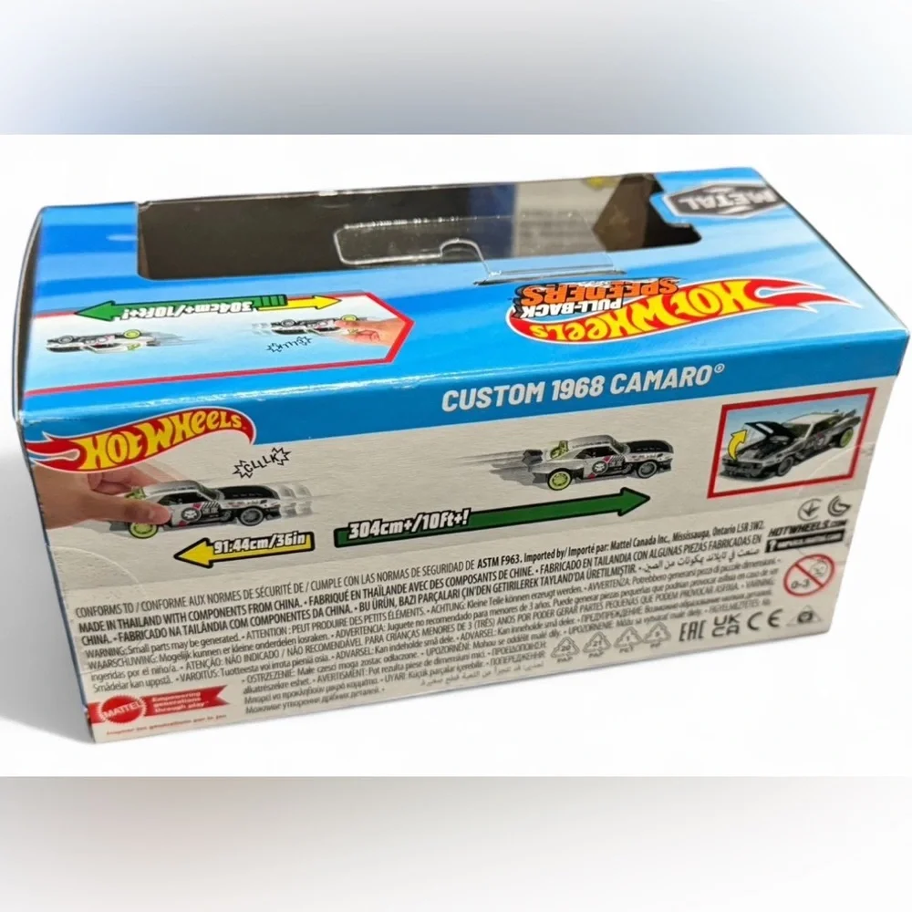 Custom 1968 Camaro Toy Car - Silver and Green